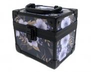 Violet Floral Cosmetic Mini Case