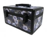 Violet Floral Cosmetic Case
